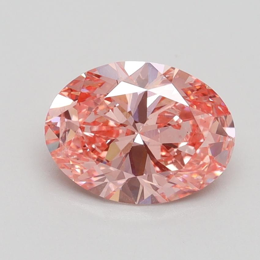 1.51 Ct. Fancy Vivid Pink Oval Lab Grown Diamond