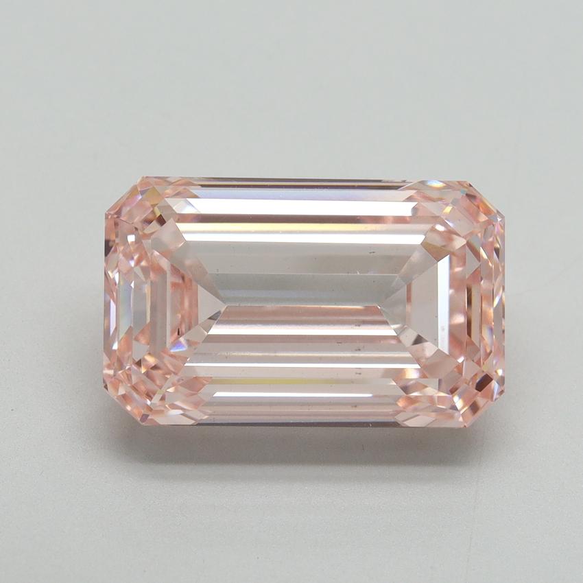 8.04 Ct. Fancy Intense Pink Emerald Lab Grown Diamond