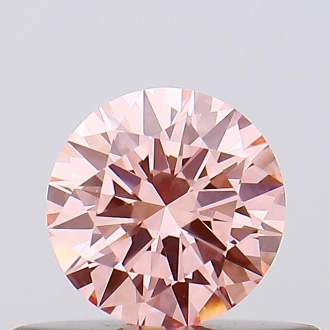 0.33 Ct. Fancy Vivid Pink Round Lab Grown Diamond