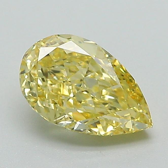1.02 Ct. Fancy Vivid Yellow Pear Lab Grown Diamond