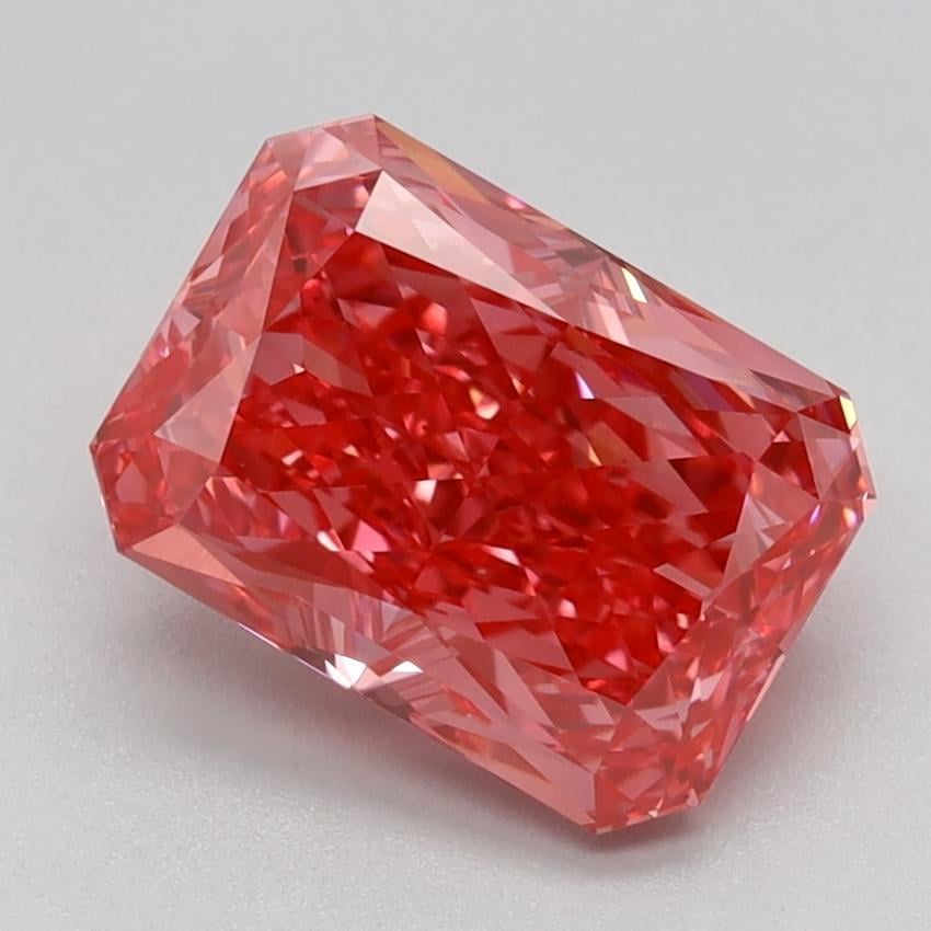 2.18 Ct. Fancy Vivid Pink Radiant Lab Grown Diamond
