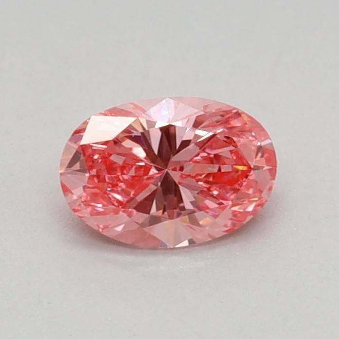 0.31 Ct. Fancy Vivid Pink Oval Lab Grown Diamond