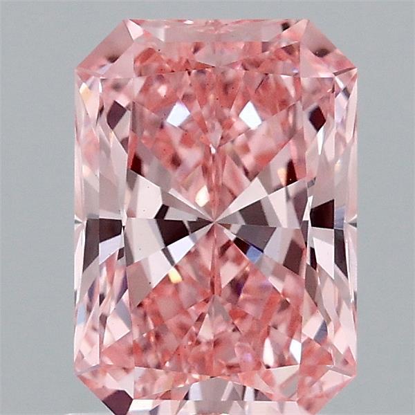 1.52 Ct. Fancy Vivid Pink Radiant Lab Grown Diamond