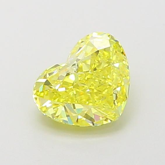 1.03 Ct. Fancy Vivid Yellow Heart Lab Grown Diamond