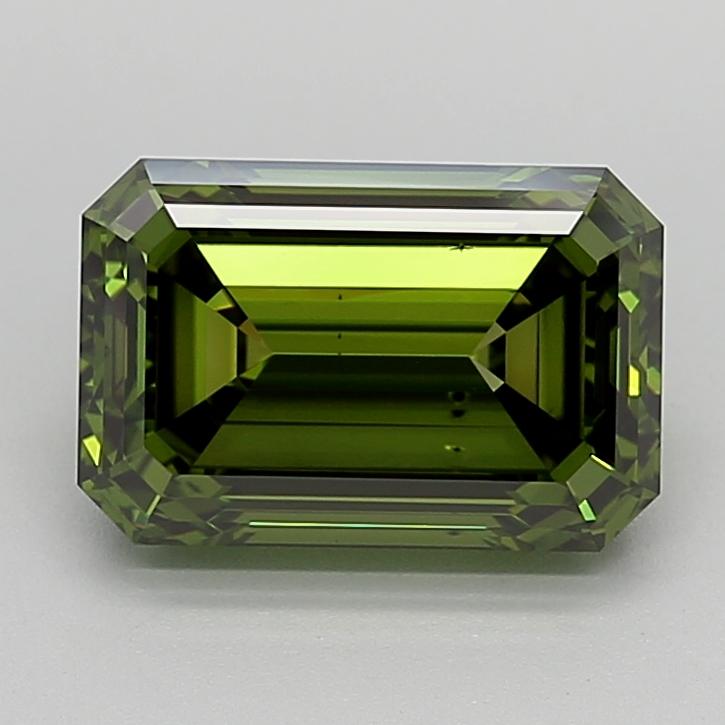 4.03 Ct. Fancy Vivid  Green Emerald Lab Grown Diamond