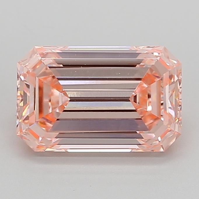3.01 Ct. Fancy Vivid  Pink Emerald Lab Grown Diamond