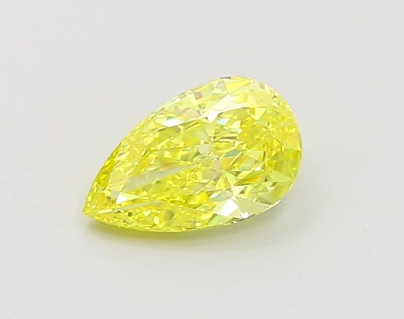 1.10 Ct. Fancy Vivid  Yellow Pear Lab Grown Diamond
