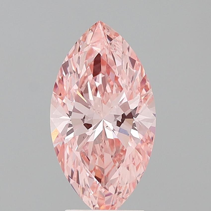 3.01 Ct. Fancy Vivid Pink Marquise Lab Grown Diamond