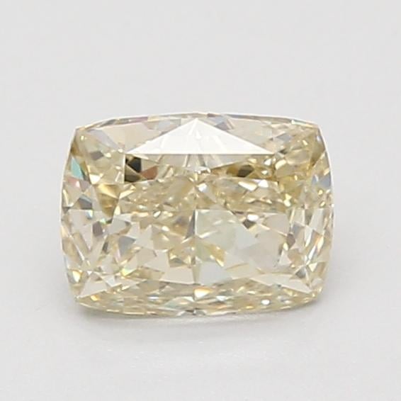 1.03 Ct. Fancy Light Yellow Cushion Lab Grown Diamond