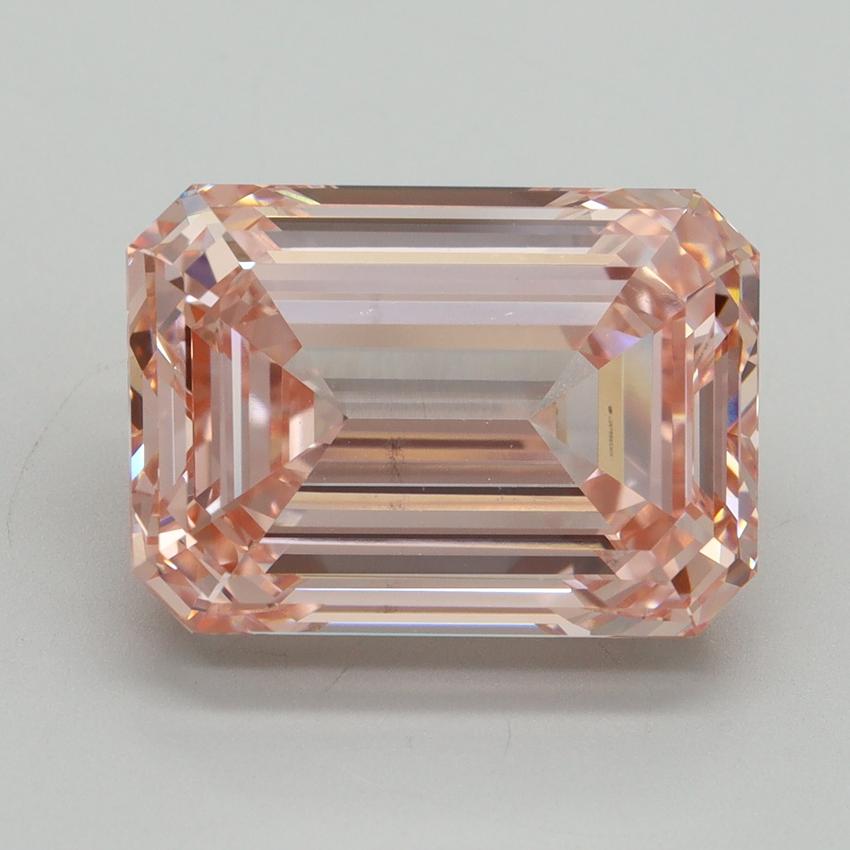 10.04 Ct. Fancy Intense Pink Emerald Lab Grown Diamond