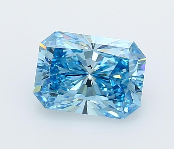 1.51 Ct. Fancy Vivid  Blue Radiant Lab Grown Diamond