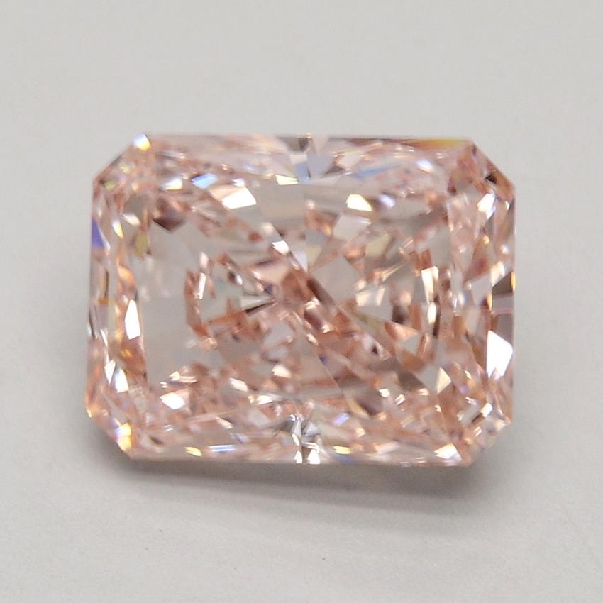 2.18 Ct. Fancy Pink Radiant Lab Grown Diamond