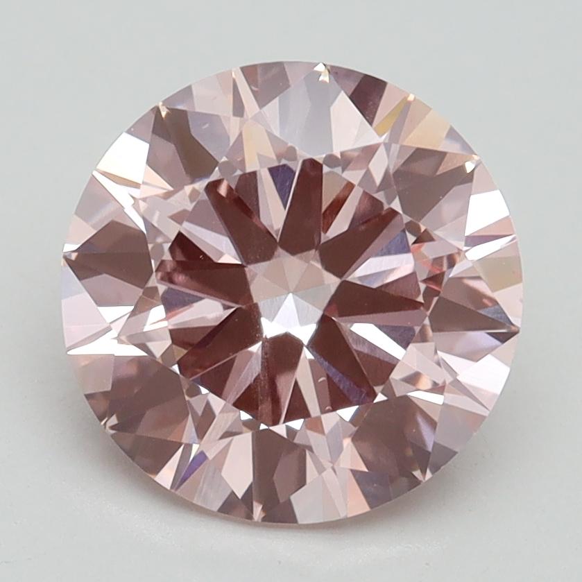 2.50 Ct. Fancy Intense Pink Round Lab Grown Diamond