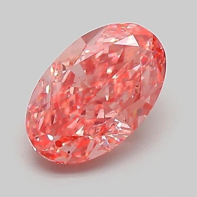 1.02 Ct. Fancy Vivid  Pink Oval Lab Grown Diamond