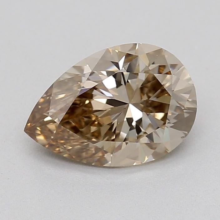 0.72 Ct. Very Light  Brown Pear Lab Grown Diamond
