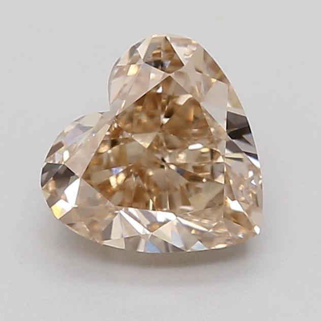0.75 Ct. Very Light  Brown Heart Lab Grown Diamond