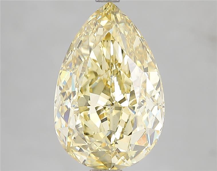 5.03 Ct. Fancy Vivid Yellow Pear Lab Grown Diamond