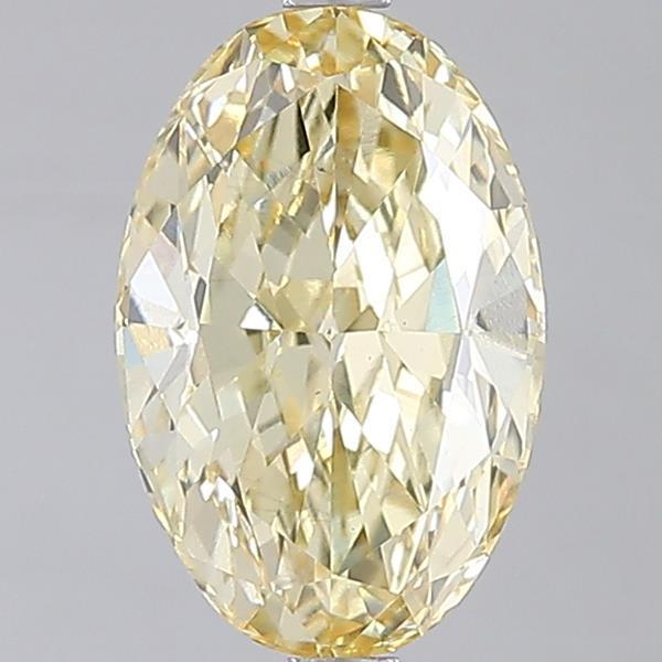5.02 Ct. Fancy Yellow Oval Lab Grown Diamond