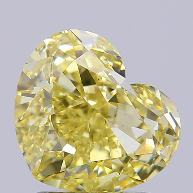 2.09 Ct. Fancy Yellow Heart Lab Grown Diamond