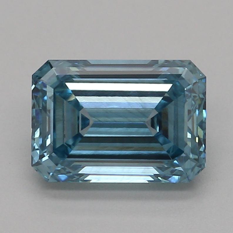 1.05 Ct. Fancy Vivid Blue Emerald Lab Grown Diamond