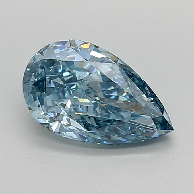 2.09 Ct. Fancy Vivid  Blue Pear Lab Grown Diamond