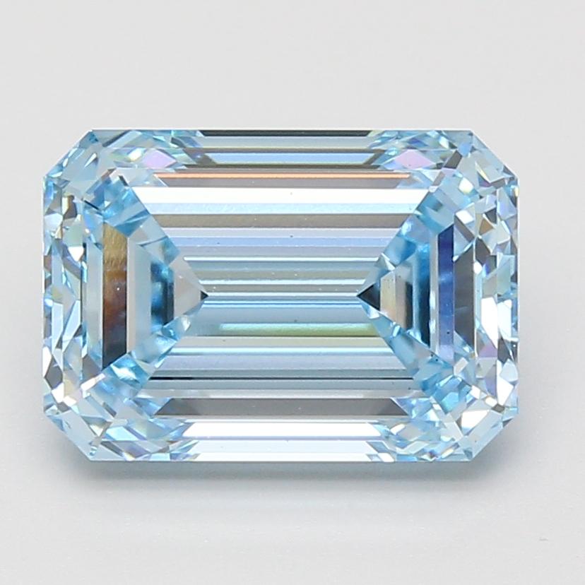 5.02 Ct. Fancy Intense Blue Emerald Lab Grown Diamond