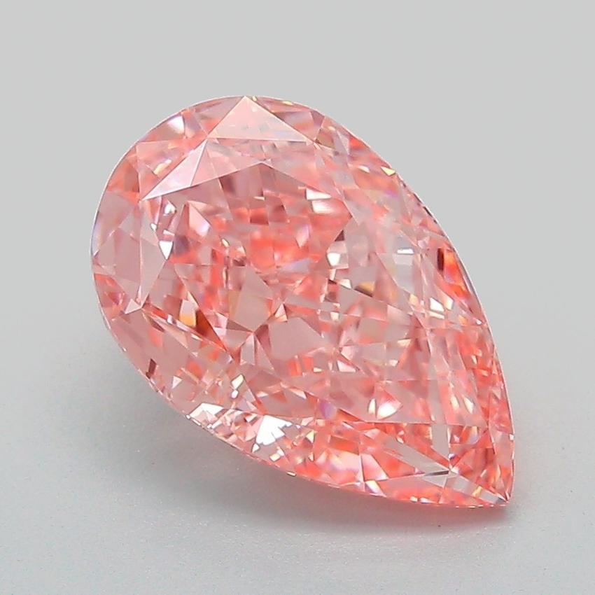 3.03 Ct. Fancy Vivid Pink Pear Lab Grown Diamond