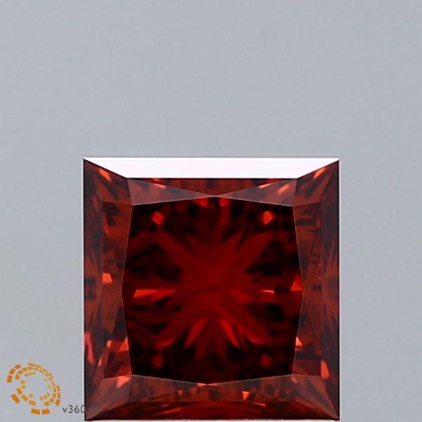 1.51 Ct. Fancy Deep Orange Princess Lab Grown Diamond