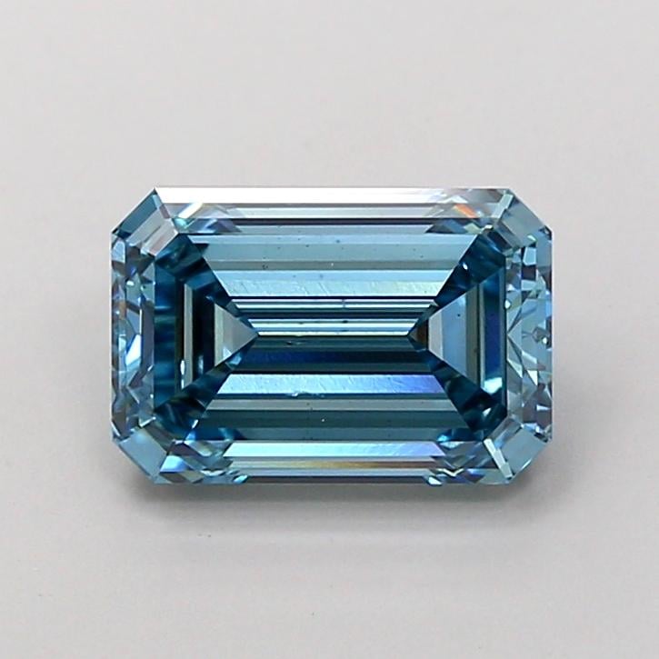 1.87 Ct. Fancy Vivid Blue Emerald Lab Grown Diamond