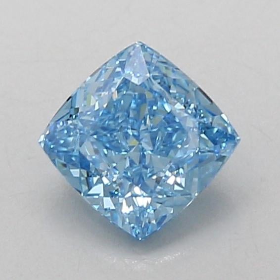 1.04 Ct. Fancy Vivid Blue Cushion Lab Grown Diamond