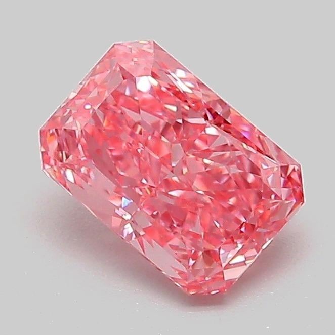 1.05 Ct. Fancy Vivid Pink Radiant Lab Grown Diamond
