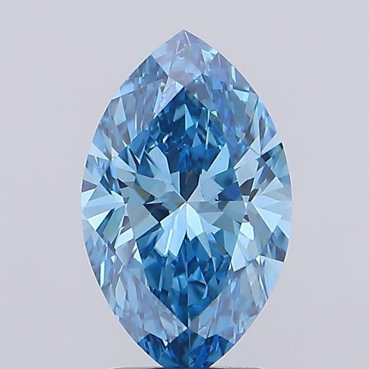 2.39 Ct. Fancy Vivid Blue Marquise Lab Grown Diamond