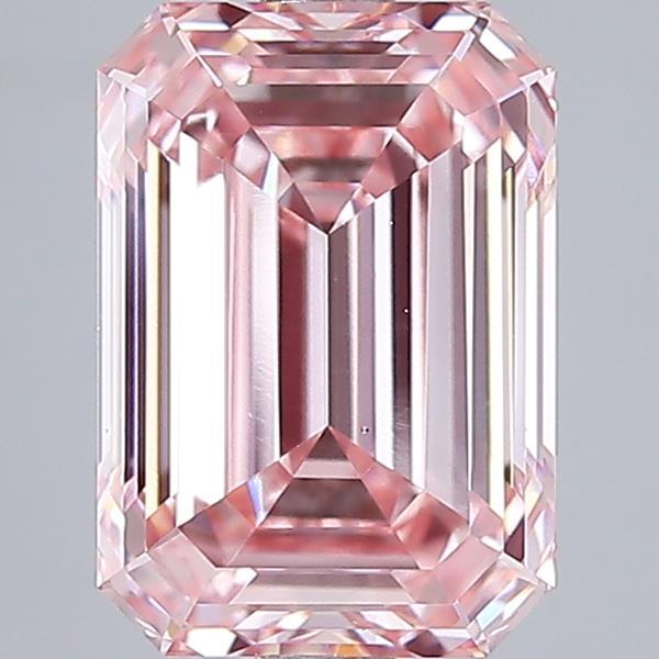 3.00 Ct. Fancy Intense Pink Emerald Lab Grown Diamond