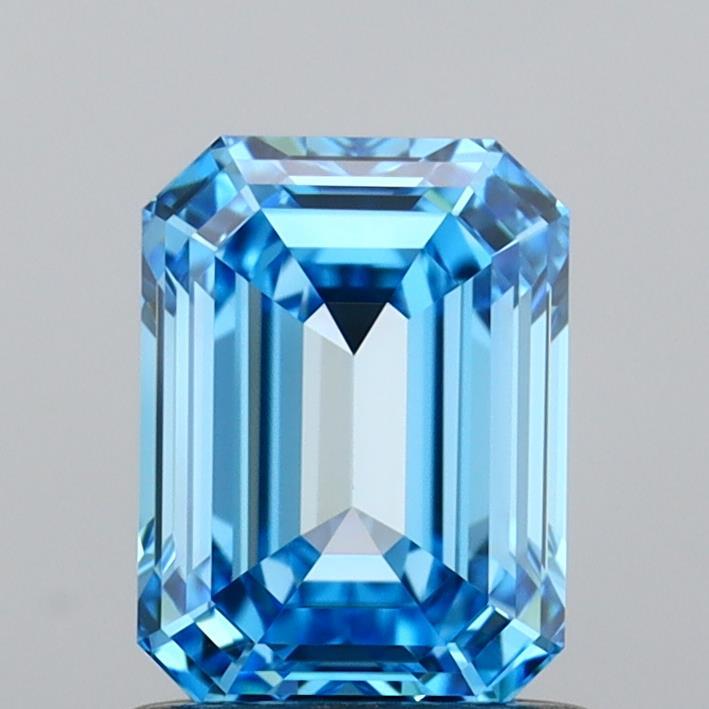 1.01 Ct. Fancy Vivid Blue Emerald Lab Grown Diamond