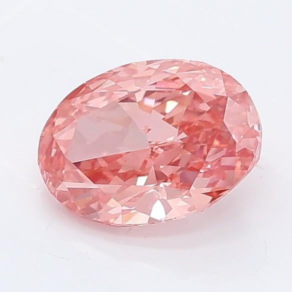 1.05 Ct. Fancy Vivid Pink Oval Lab Grown Diamond