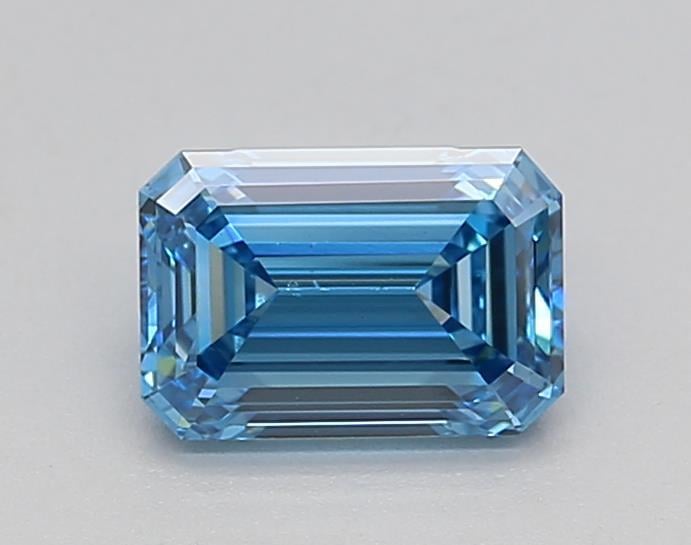 0.80 Ct. Fancy Vivid Blue Emerald Lab Grown Diamond
