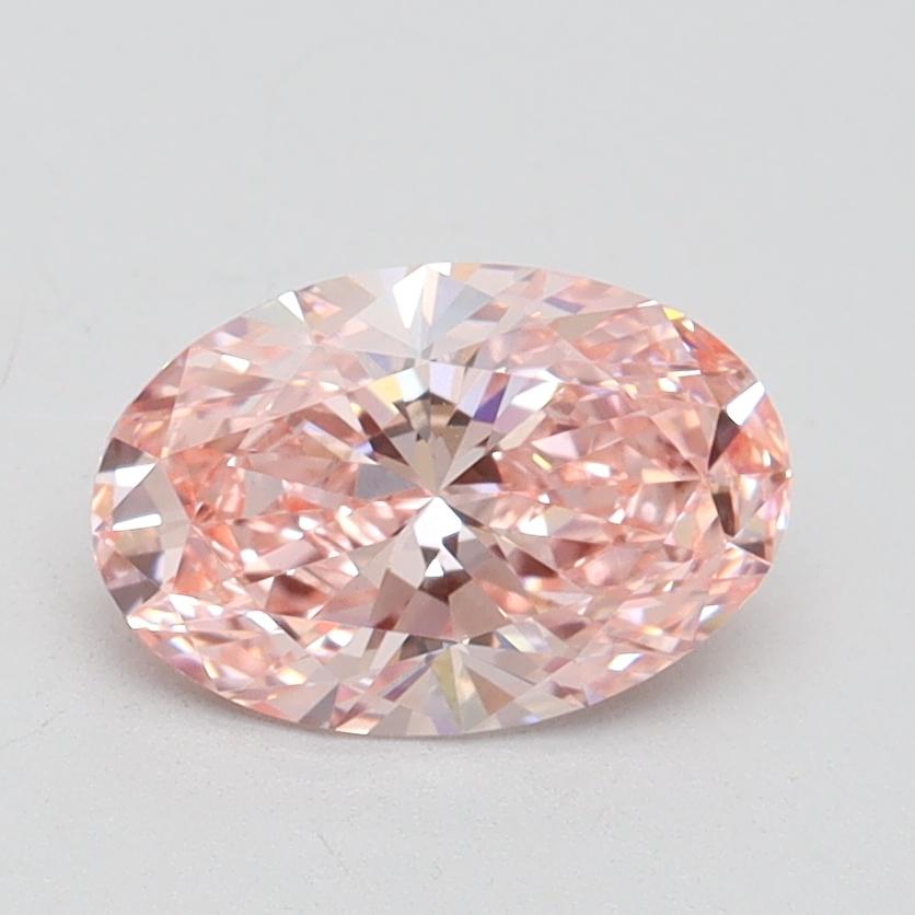 1.12 Ct. Fancy Intense Pink Oval Lab Grown Diamond