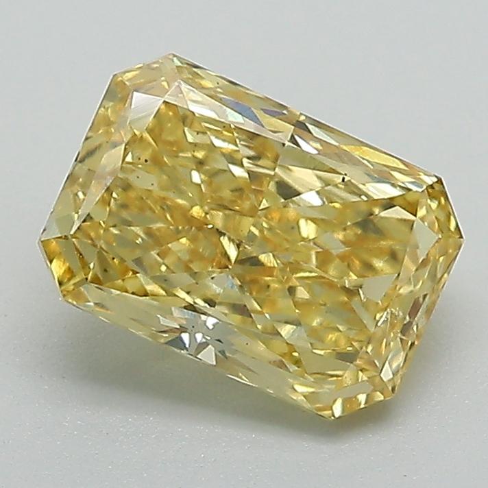 1.59 Ct. Fancy Vivid Yellow Radiant Lab Grown Diamond