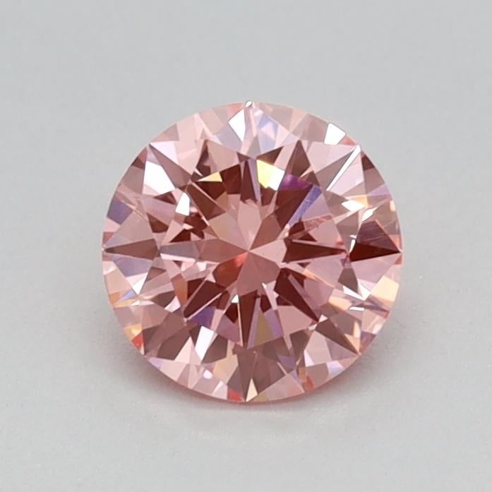 0.47 Ct. Fancy Vivid Pink Round Lab Grown Diamond