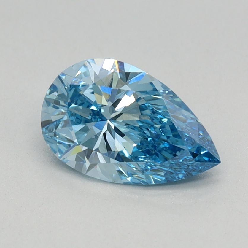 0.60 Ct. Fancy Vivid Blue Pear Lab Grown Diamond