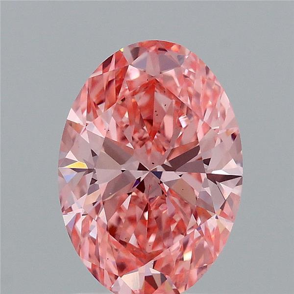 2.02 Ct. Fancy Vivid Pink Oval Lab Grown Diamond