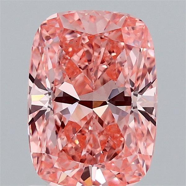 1.56 Ct. Fancy Vivid Pink Cushion Lab Grown Diamond