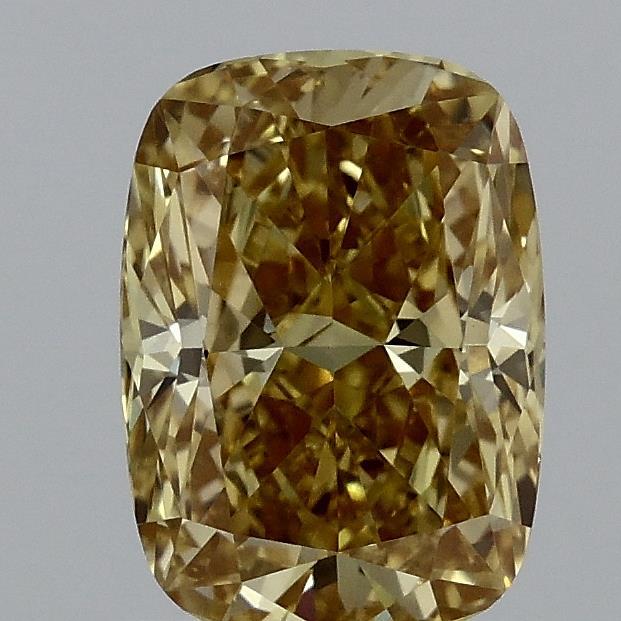 1.51 Ct. Fancy Intense Yellow Cushion Lab Grown Diamond