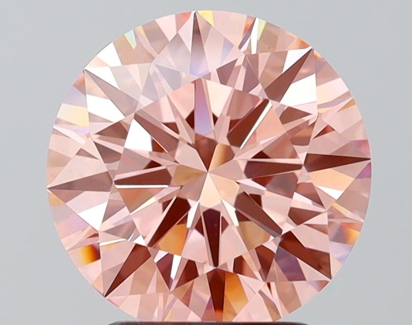 3.01 Ct. Fancy Intense Pink Round Lab Grown Diamond