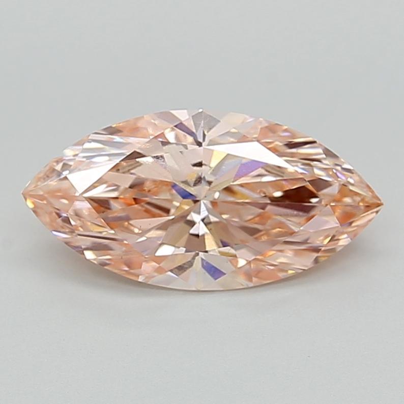 2.07 Ct. Fancy Vivid Pink Marquise Lab Grown Diamond