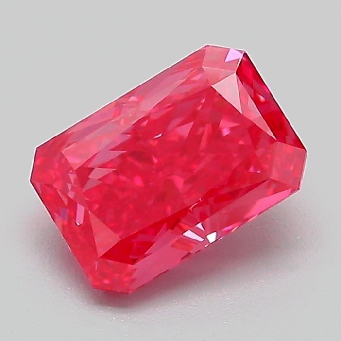 1.31 Ct. Fancy Vivid  Pink Radiant Lab Grown Diamond