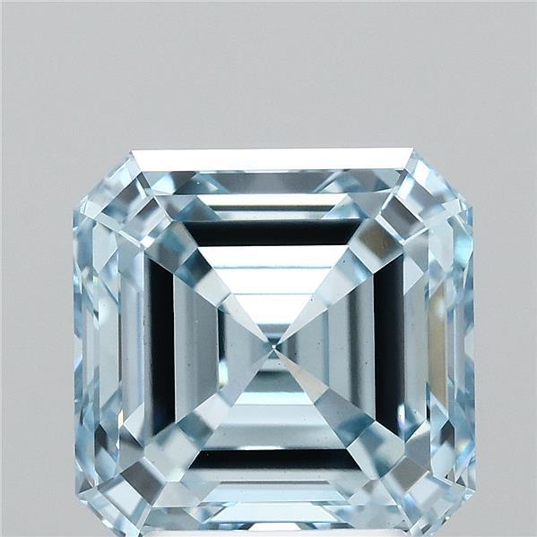 3.28 Ct. Fancy Intense Blue Asscher Lab Grown Diamond