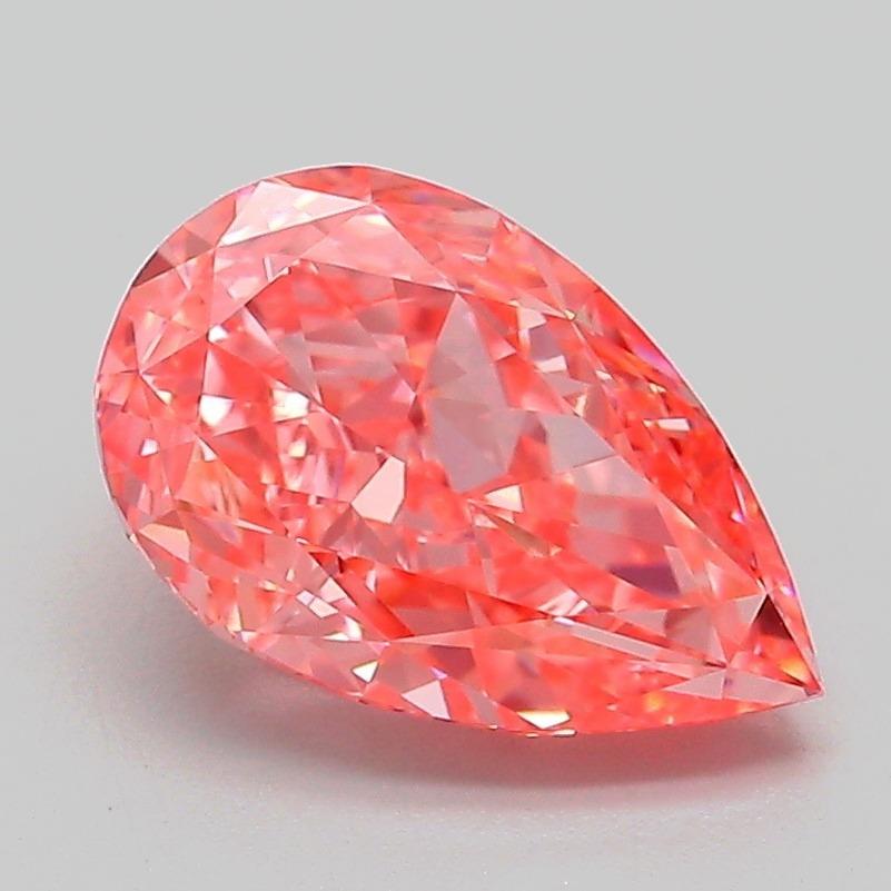 2.10 Ct. Fancy Vivid Pink Pear Lab Grown Diamond