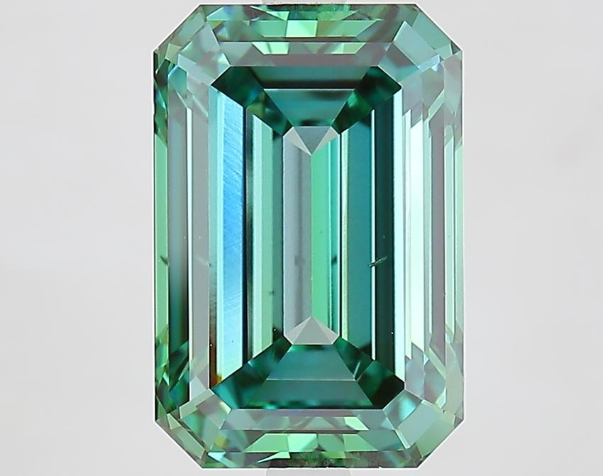 5.09 Ct. Fancy Vivid Green Emerald Lab Grown Diamond