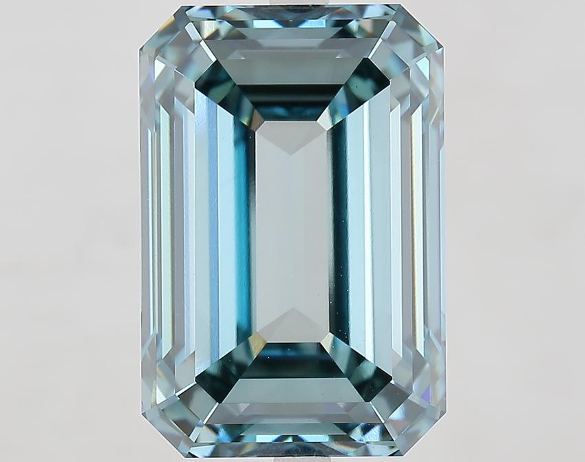 13.53 Ct. Fancy Intense Blue Emerald Lab Grown Diamond